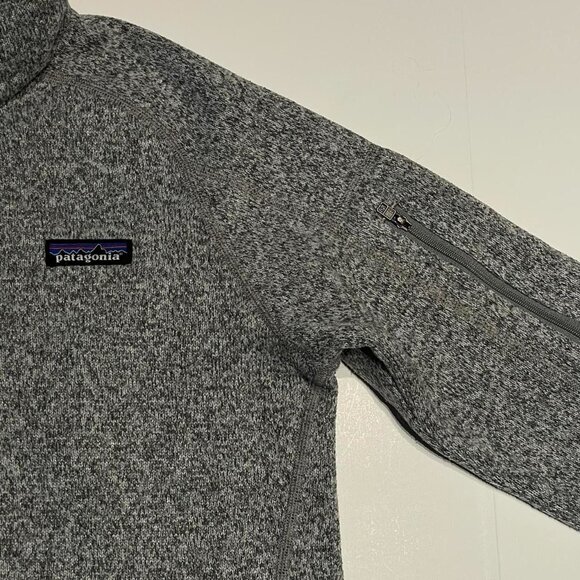Patagonia Quarter Zip Up Jacket Grey Fleece Sweater Womens Small - Picture 5 of 6